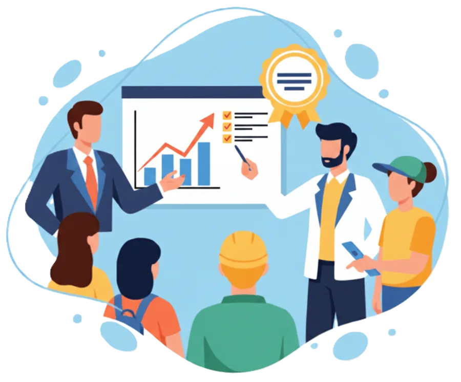 Illustration formation et certification Lean
